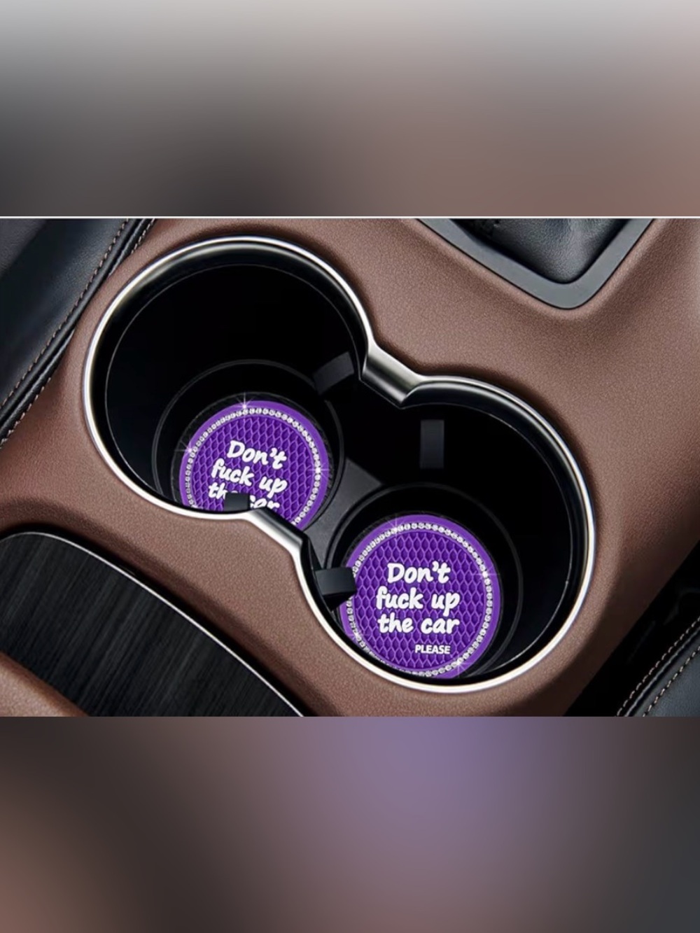 Car Coaster Set with Fun Message - Picture 7 of 7